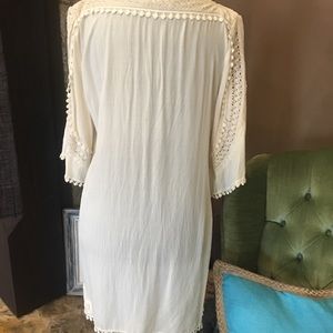 Vintage cream lace detail dress/tunic